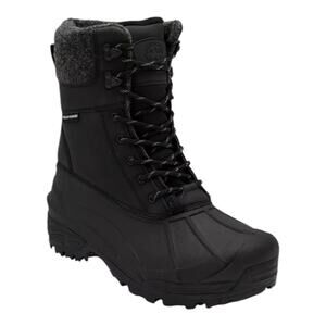 POLAR RANGE Men's Tasco Waterproof Cold Weather Snow Boot Black Size 10